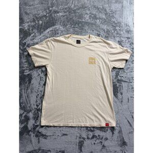 Chocolate Skateboards Shirt Mens Large Beige Tan Graphic Tee Skate Streetwear